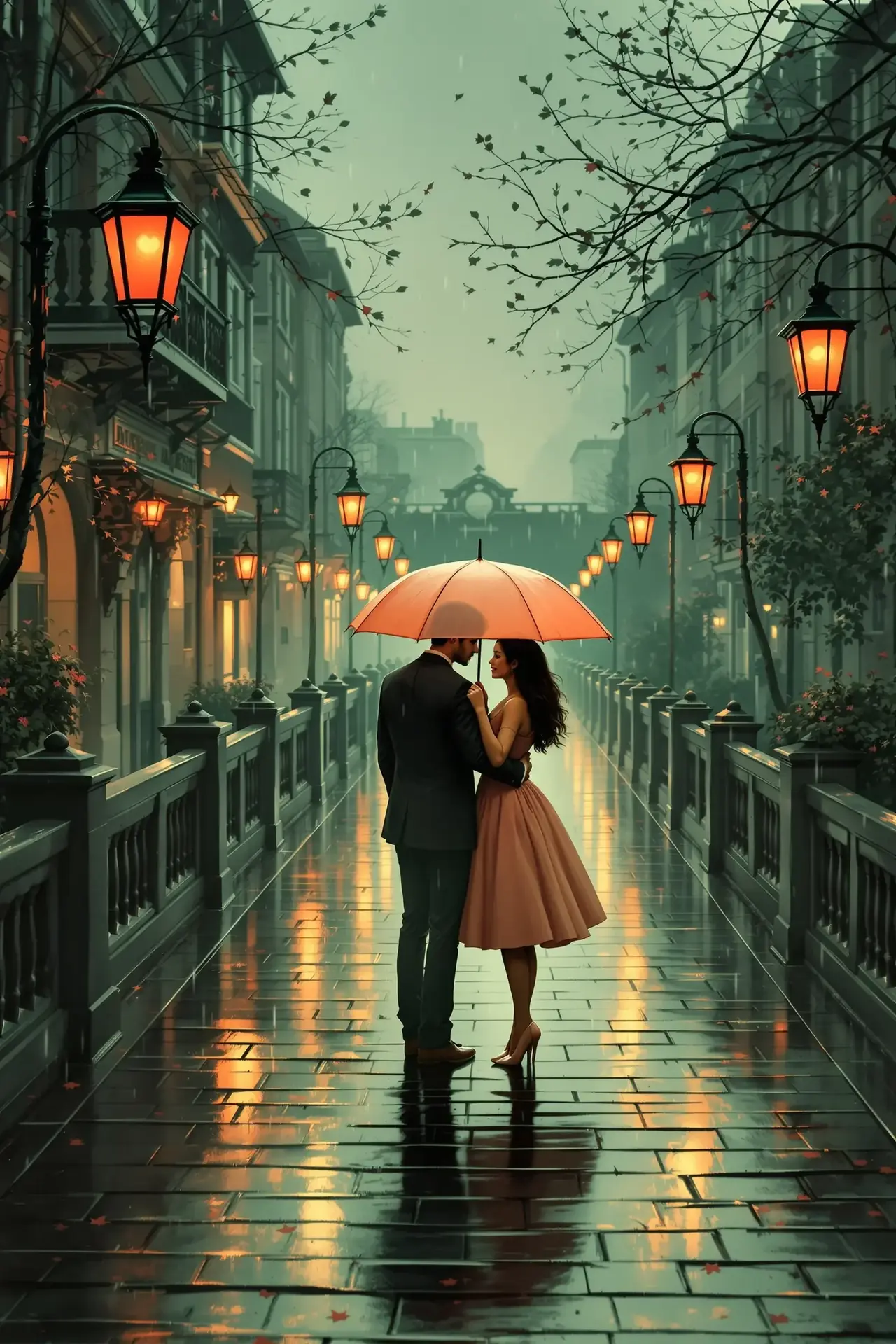蓝调雨夜 - 爱情电影海报
